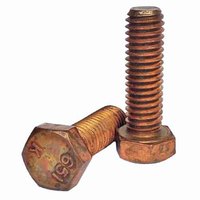 HCS388SB 3/8"-16 X 8" Hex Cap Screw, Coarse, Silicon Bronze